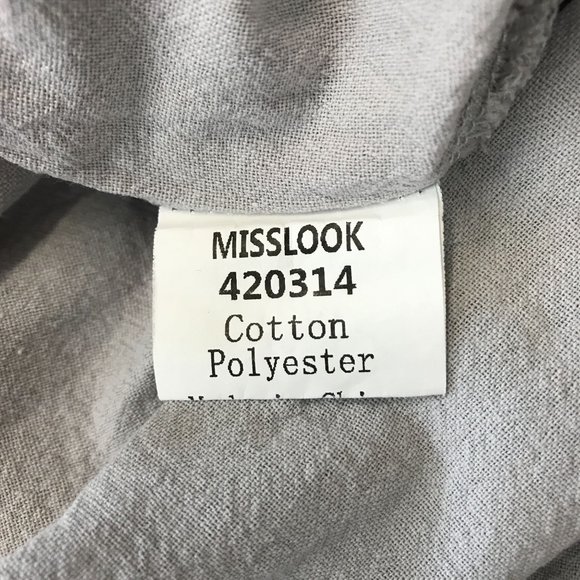 Misslook Womens Gray Ruffle High Low Hem Sleeveless Dress Size L - Picture 6 of 7